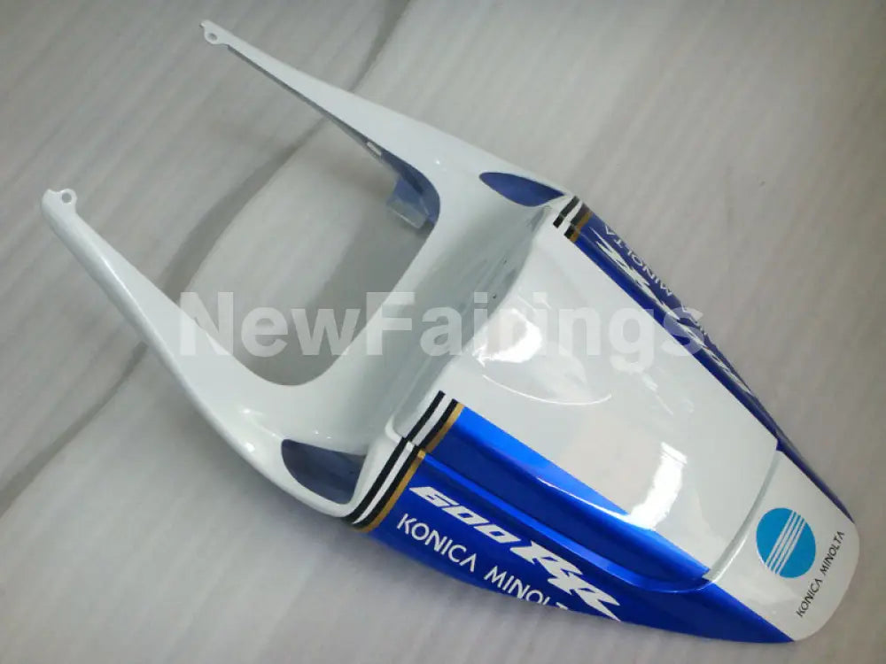 Black and White Blue Konica Minolta - CBR600RR 05-06 Fairing Kit