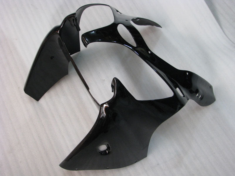 Black and White No decals - NINJA ZX-6R 00-02 Fairing Kit