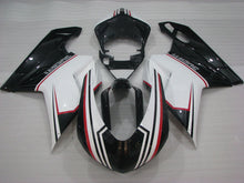 Charger l'image dans le visualiseur de la galerie, Black and White Factory Style - Ducati 848/1098/1198 07-11 Fairing Kit (Single Passenger Seat)