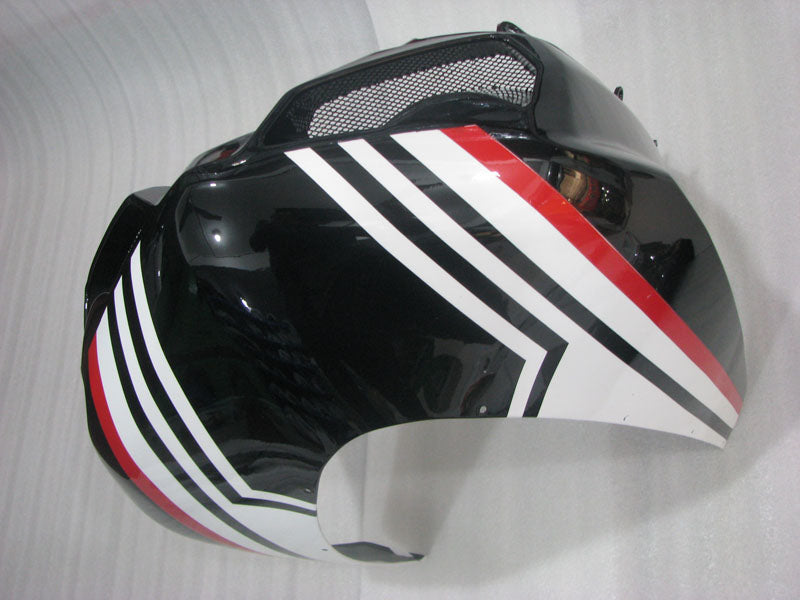 Black and White Factory Style - Ducati 848/1098/1198 07-11 Fairing Kit (Single Passenger Seat)