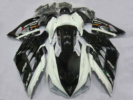Black and White Factory Style - NINJA ZX-14R 12-25 Fairing
