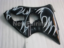 Charger l&#39;image dans la galerie, Black and White Flame NINJA ZX 6R 00 02 Fairing Kit