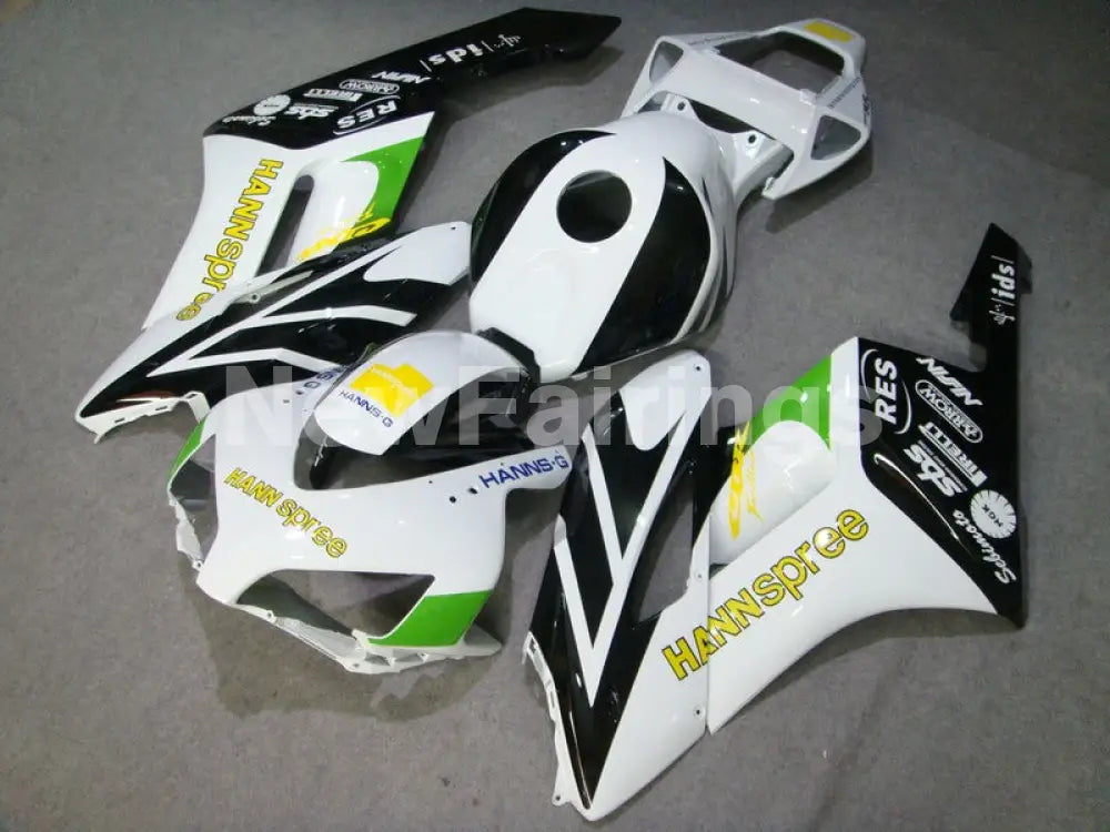 Black and White Green HANN Spree - CBR1000RR 04-05 Fairing Kit