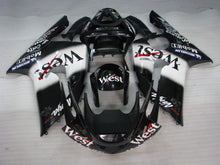 Charger l'image dans la galerie, Black and White West - NINJA ZX-6R 03-04 Fairing Kit