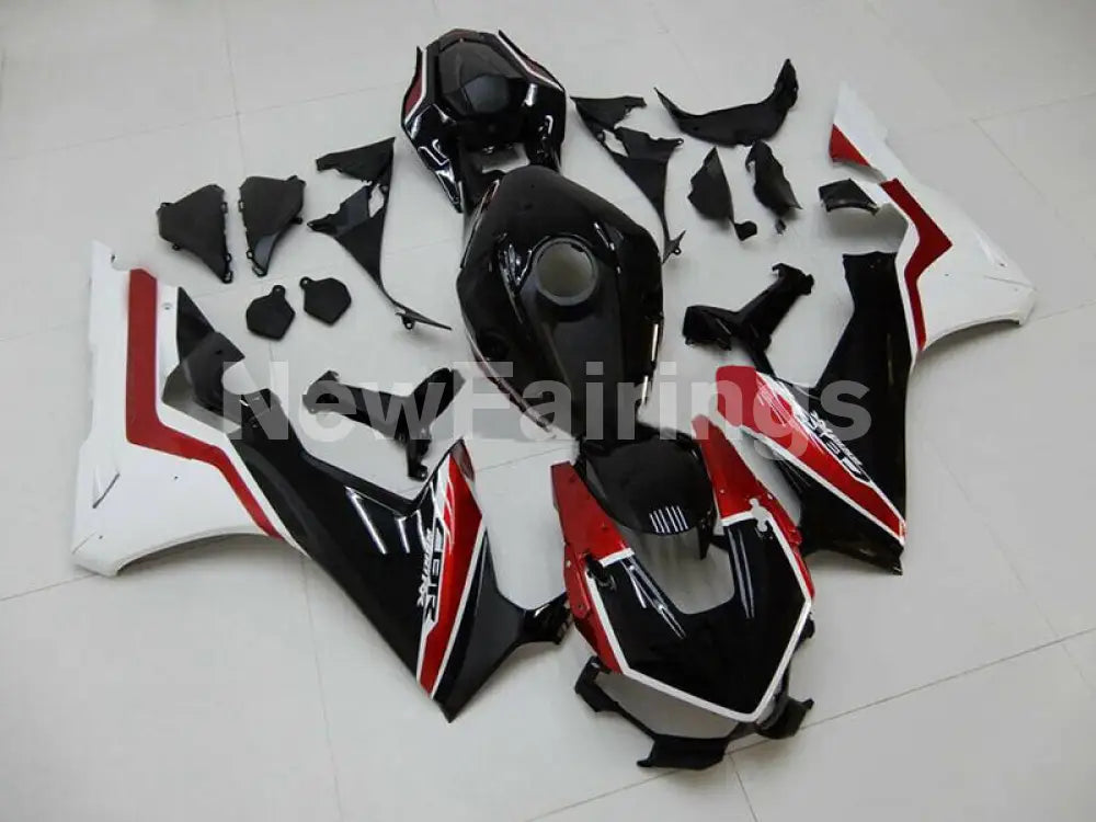 Black and White Wine Red Factory Style - CBR1000RR 17-19 Fairing Kit