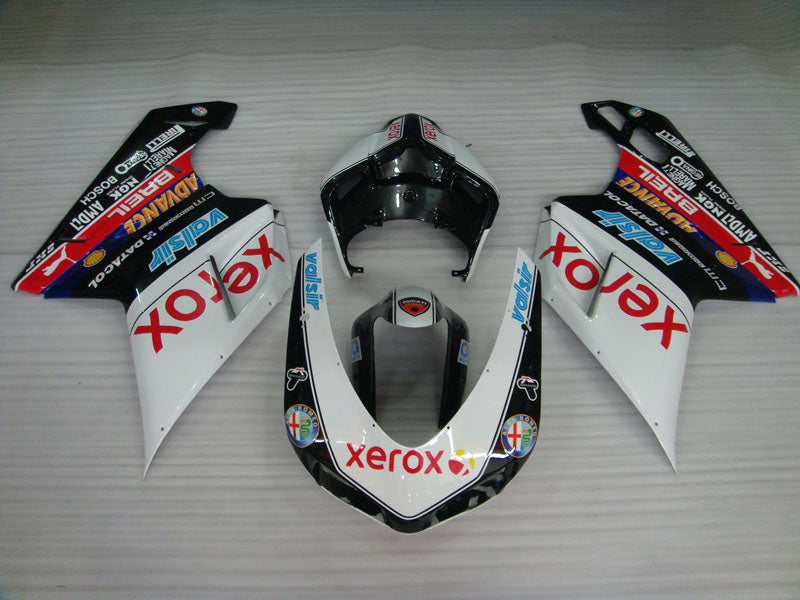 Black and White Xerox - Ducati 848/1098/1198 07-11 Fairing Kit