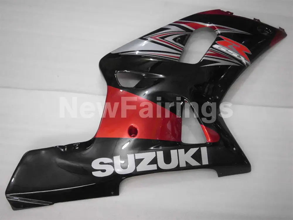 Black and Wine Red Factory Style - GSX-R600 01-03 Fairing Kit