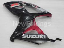 Charger l'image dans la galerie, Black and Wine Red Factory Style - GSX-R600 06-07 Fairing
