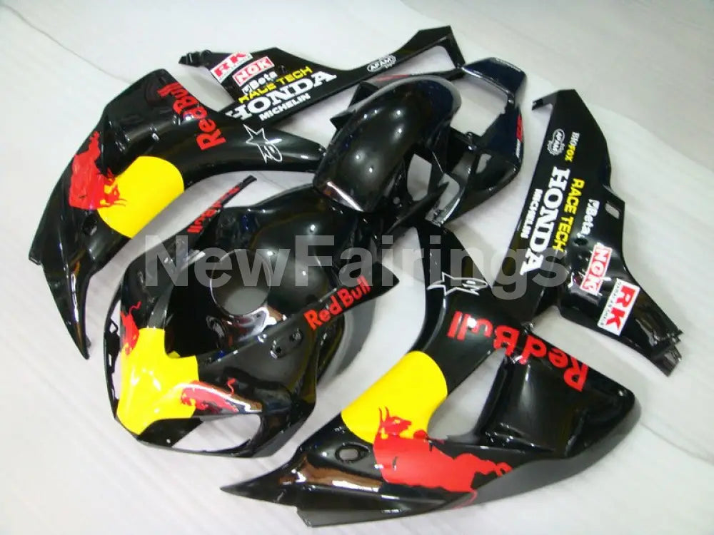 Black and Yellow Red Bull - CBR1000RR 06-07 Fairing Kit