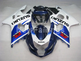 Blue and White Factory Style - GSX-R600 04-05 Fairing Kit