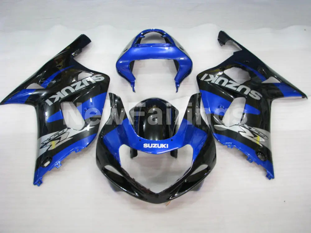 Blue and Black Factory Style - GSX-R600 01-03 Fairing Kit