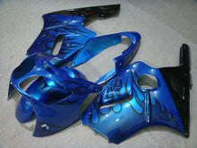 Charger l&#39;image dans la galerie, Blue and Black Flame - NINJA ZX-12R 00-01 Fairing Kit