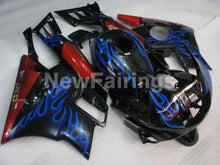 Charger l'image dans la galerie, Blue and Black Red Flame - CBR600 F2 91-94 Fairing Kit -