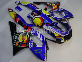 Blue and Black Yellow Monster - YZF600R Thundercat 96-07 Fairing Kit Vehicles & Parts > Vehicle Parts & Accessories >