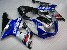 Charger l'image dans le visualiseur de la galerie, Blue and Silver Black Factory Style - GSX-R1000 00-02 Fairing Kit
