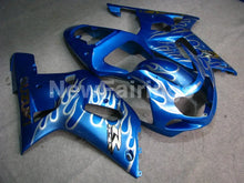 Charger l'image dans le visualiseur de la galerie, Blue and Silver Flame - GSX-R600 01-03 Fairing Kit
