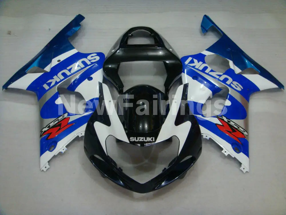 Blue White and Black Factory Style - GSX-R1000 00-02 Fairing Kit