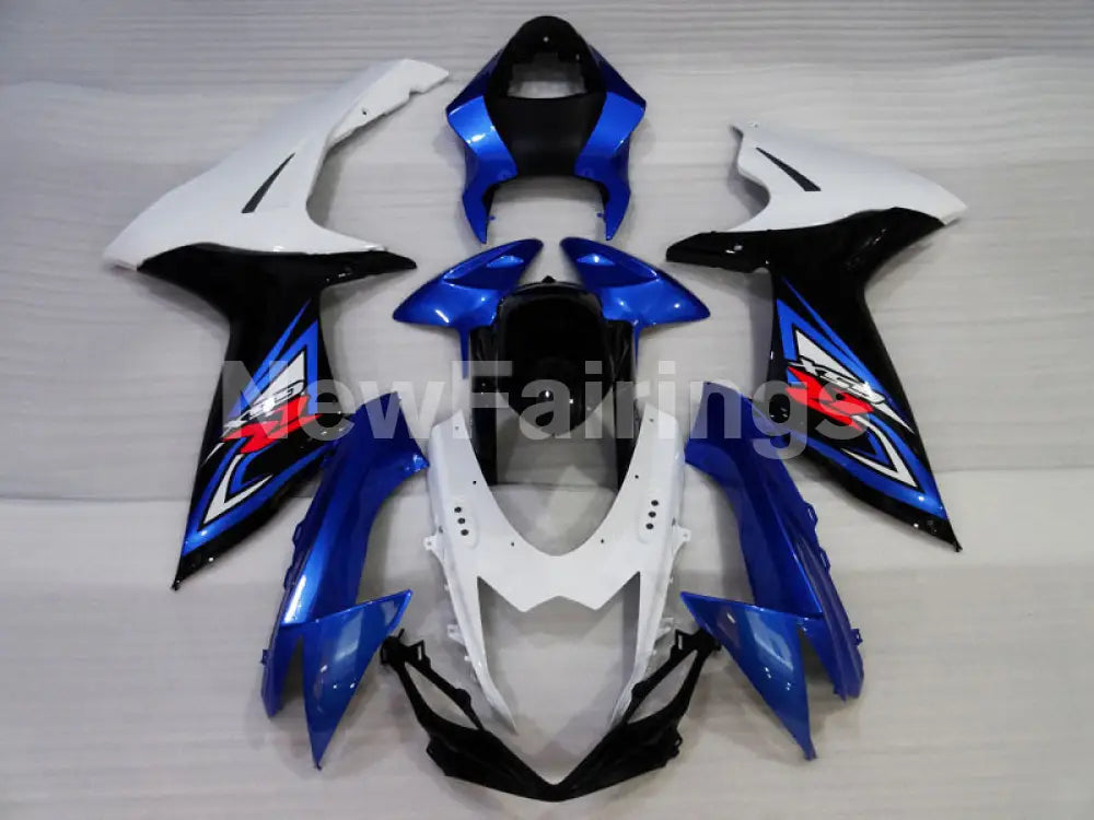Blue and White Black Factory Style - GSX-R750 11-24 Fairing Kit