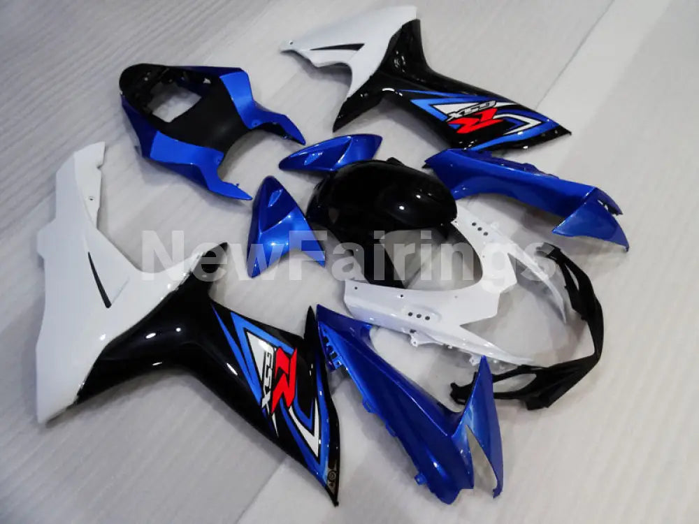 Blue and White Black Factory Style - GSX-R750 11-24 Fairing Kit