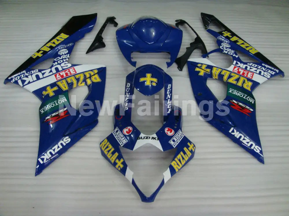 Blue and White Black Rizla - GSX-R1000 05-06 Fairing Kit