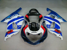 Charger l'image dans la galerie, Blue and White Red Factory Style - GSX-R600 01-03 Fairing Kit