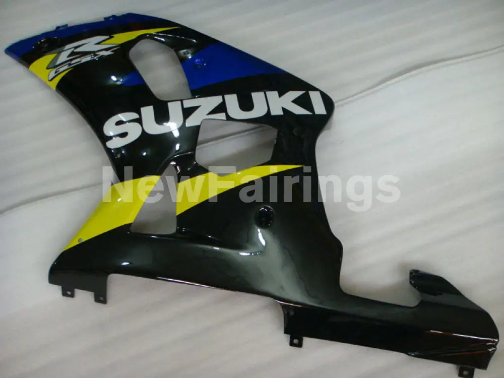Blue and Yellow Black Factory Style - GSX-R600 01-03 Fairing Kit