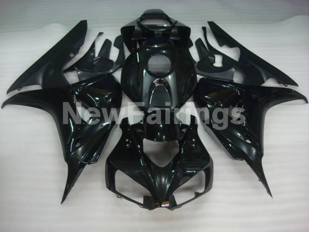 Gloss Black and Matte Black No decals - CBR1000RR 06-07 Fairing Kit