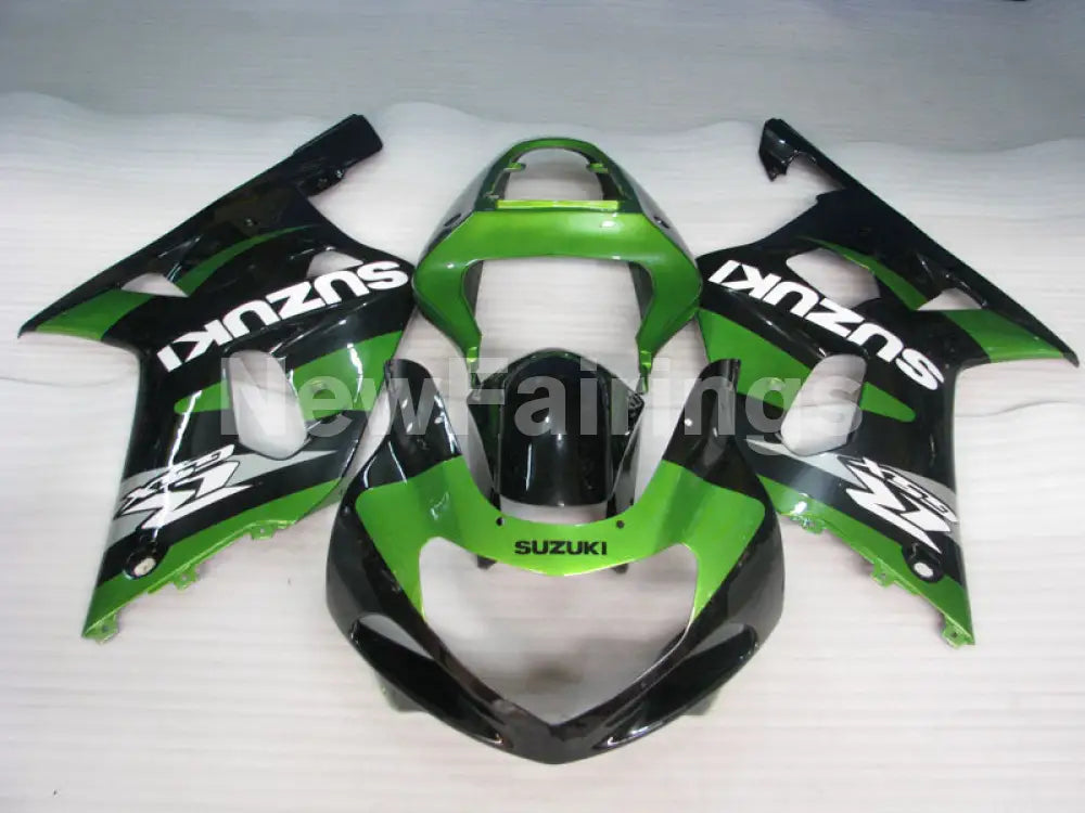 Green and Black Factory Style - GSX-R600 01-03 Fairing Kit