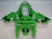 Charger l'image dans la galerie, Green with Black Flame - NINJA ZX-9R 98-99 Fairing Kit