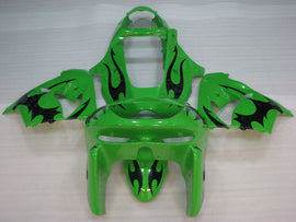 Green with Black Flame - NINJA ZX-9R 98-99 Fairing Kit