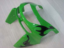Charger l'image dans la galerie, Green with Black Flame - NINJA ZX-9R 98-99 Fairing Kit