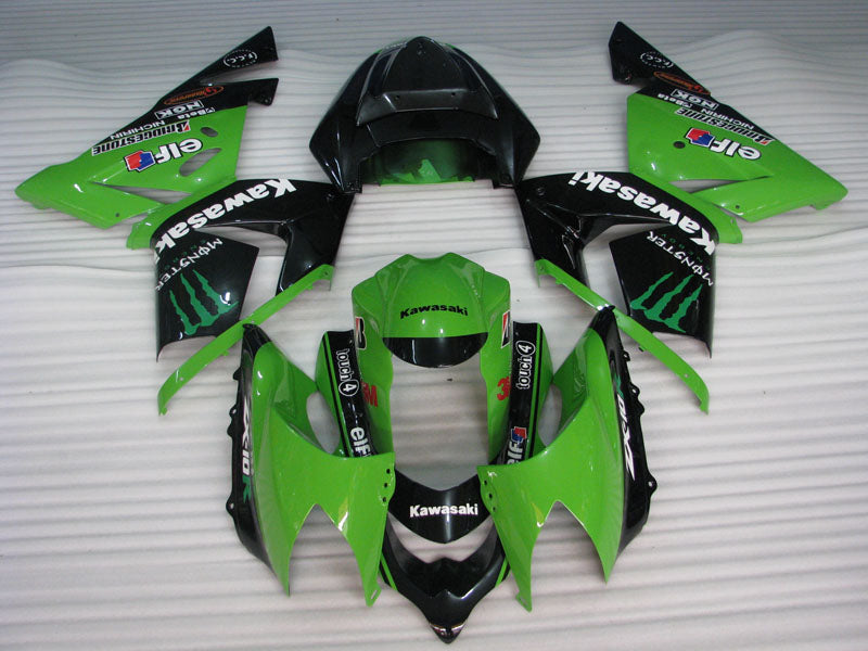Green and Black Monster - NINJA ZX-10R 04-05 Fairing Kit