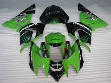 Charger l'image dans le visualiseur de la galerie, Green and Black Monster - NINJA ZX-10R 04-05 Fairing Kit