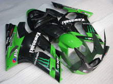 Charger l'image dans la galerie, Green and Black Monster - NINJA ZX-6R 03-04 Fairing Kit
