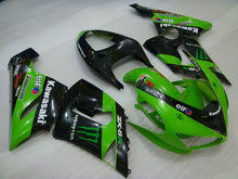 Charger l'image dans la galerie, Green and Black Monster - NINJA ZX-6R 05-06 Fairing Kit