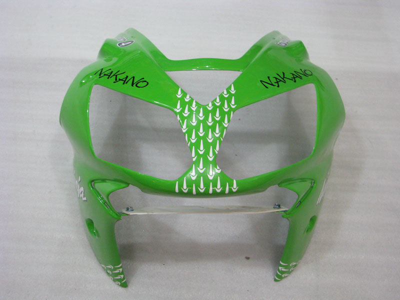 Green and Black Nakano - NINJA ZX-12R 02-04 Fairing Kit