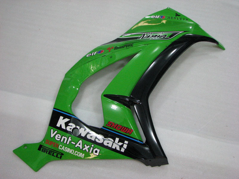 Green and Black with Number 85 PIRELLI - NINJA ZX-10R 11-15 Fairing Kit