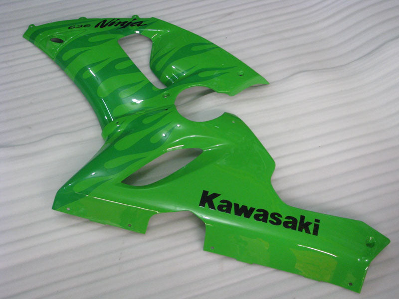 Green Flame - NINJA ZX-6R 05-06 Fairing Kit - Vehicles &