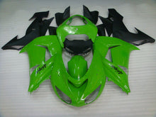 Charger l'image dans la galerie, Green and Matte Black Factory Style - NINJA ZX-10R 06-07 Fairing Kit
