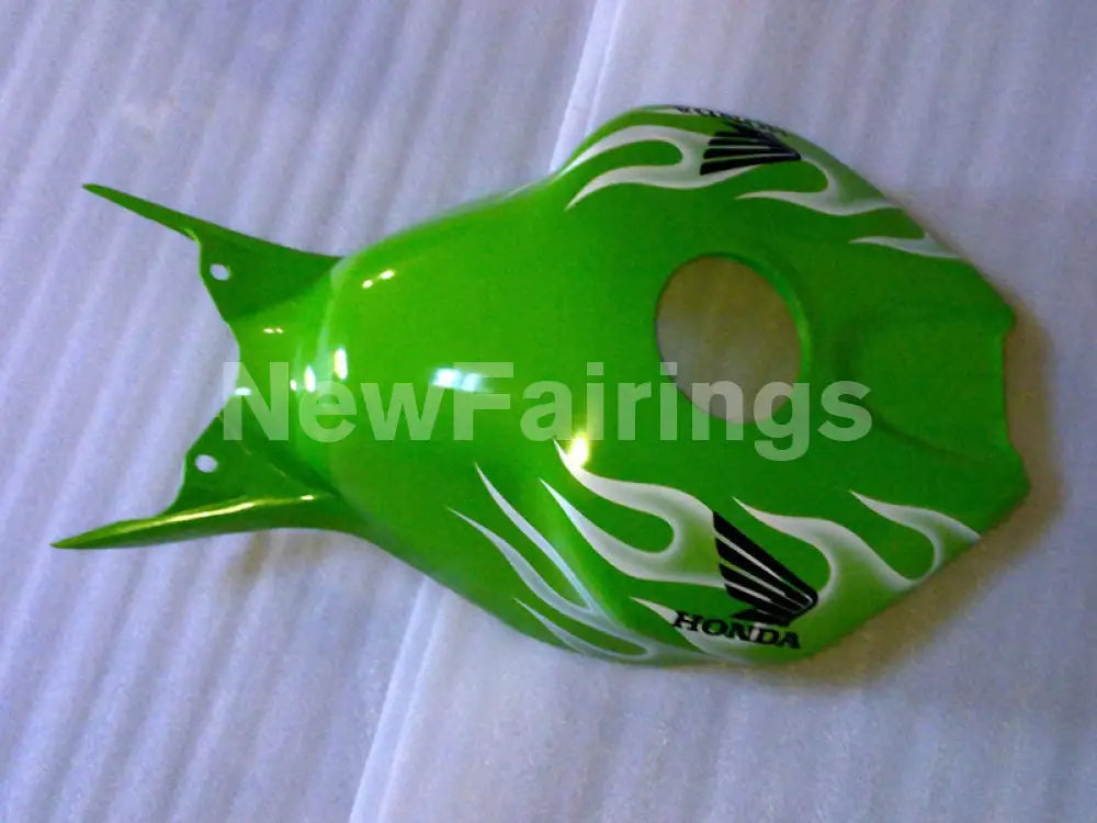 Green and White Flame - CBR1000RR 06-07 Fairing Kit