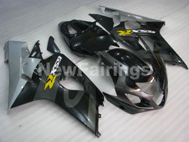 Grey and Silver Black Factory Style - GSX-R600 04-05 Fairing Kit