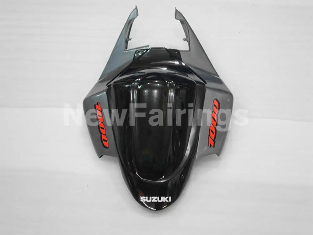 Grey and Black Red Factory Style - GSX-R1000 05-06 Fairing Kit