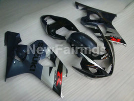 Grey Silver and Black Factory Style - GSX-R600 04-05 Fairing Kit