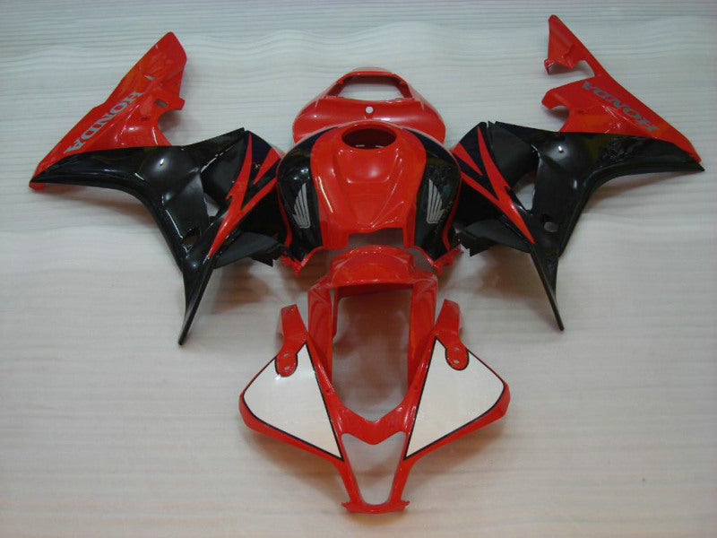 Kit de carénage de style usine rouge et noir - CBR600RR 07-08