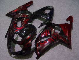 Black Red Flame - Kit de carénage GSX-R600 01-03
