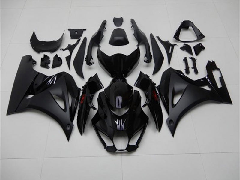 Style d'usine noir et noir mat - Kit de carénage GSX-R1000 17-24