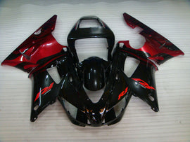Style usine noir et rouge vin - Kit carénage YZF-R1 98-99