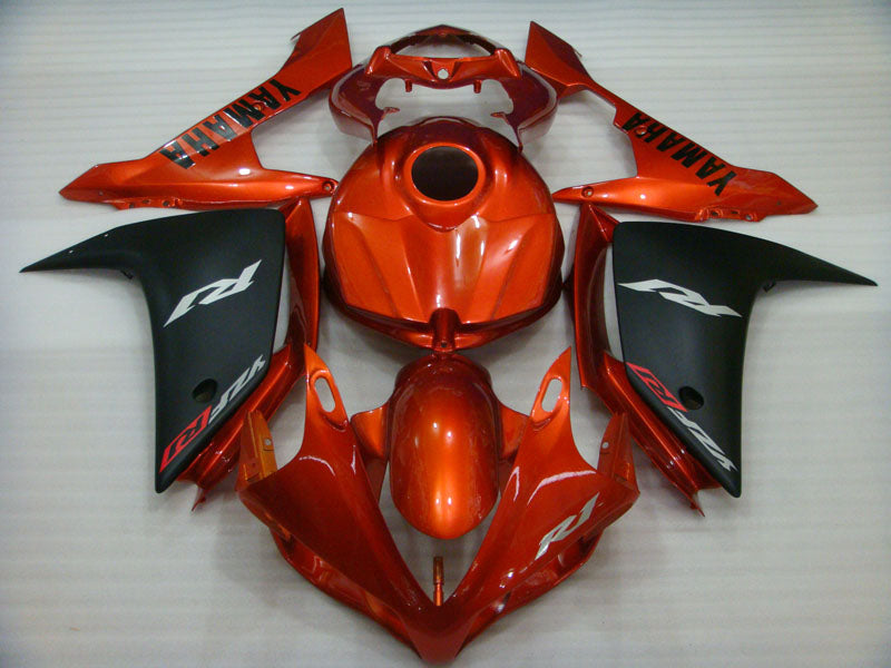 Style d'usine orange et noir mat - Kit carénage YZF-R1 07-08