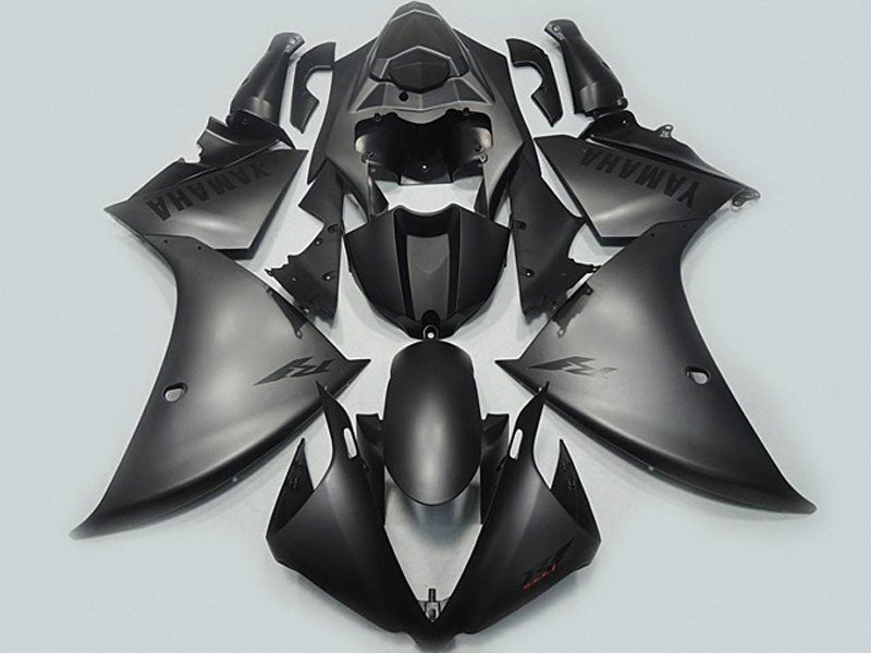 Noir mat avec décalcomanies noires Style d'usine - Kit carénage YZF-R1 09-11