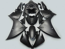 Noir mat avec décalcomanies noires Style d'usine - Kit carénage YZF-R1 09-11